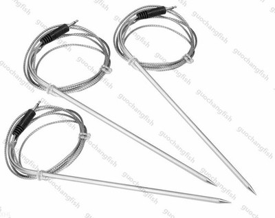 3x Thermometer Ersatz Sonden Fühler Digital für Ofen Grill BBQ Ersatz