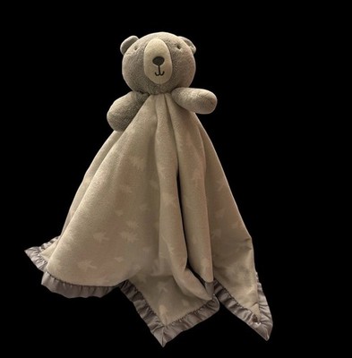 Cloud Island Gray Bear Lovey Security Blanket Trees XL Oversized Target