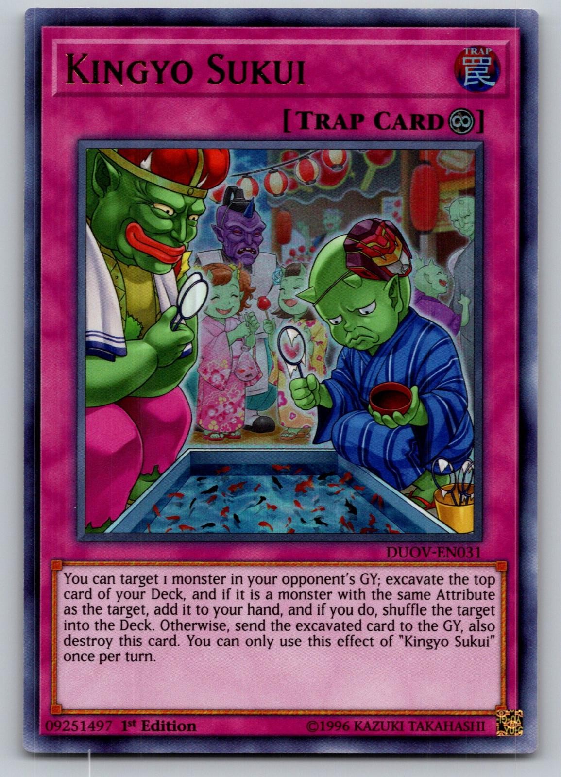 Kingyo Sukui DUOV-EN031 Ultra Rare Duel Overload Yu-Gi-Oh 1st Edition Near Mint