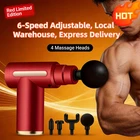 1pc Powerful Cordless Massage Gun with LED Display - Deep Tissue Muscle Relaxer,