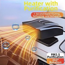 2 in 1 150W Car Heater Defroster Demister 12V Fast Heating/Cooling Air Purifier