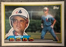 SPIKE OWEN 1989 TOPPS BIG, #221, MONTREAL EXPOS