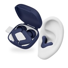 Silicone Earplugs for Sleep, Travel Focus - V-Shape Fit, Soft Tips, 4 Sizes -