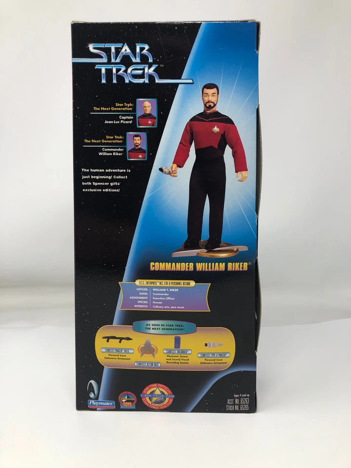 Star Trek Spence Gifts Эксклюзив Ограничено 15 000 фигурок Командир Уильям Рик - Изображение 3 из 4