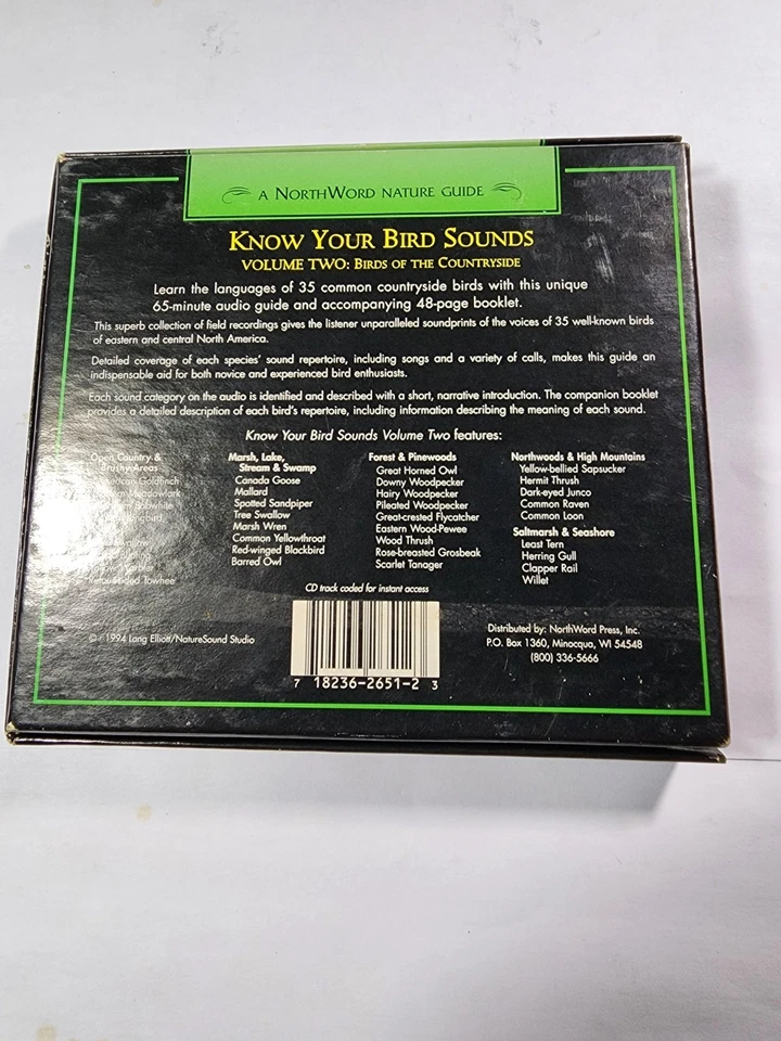 KNOW YOUR BIRD SOUNDS - Know Your Bird Sounds: Volume 2 VG+ CD71 - Image 2 of 2