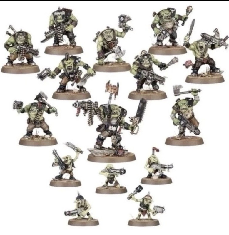 Ork Boyz x10 and Gretchin Grots x5 - Orks - Armageddon - Warhammer 40k - BNOS