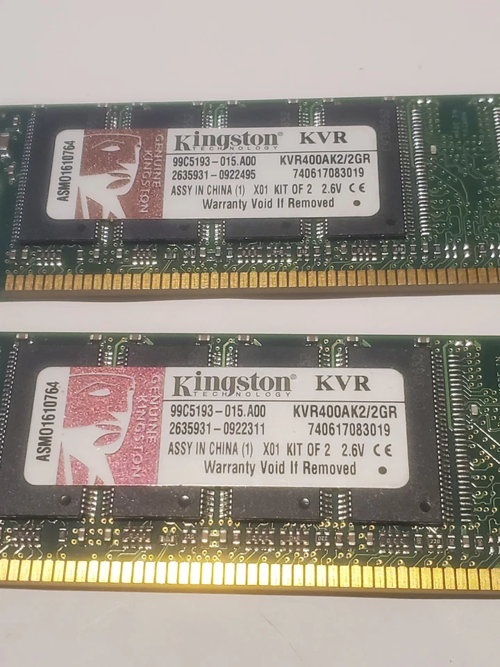 Kingston Value 2GB RAM KVR400AK2/2GR - Image 4 of 4