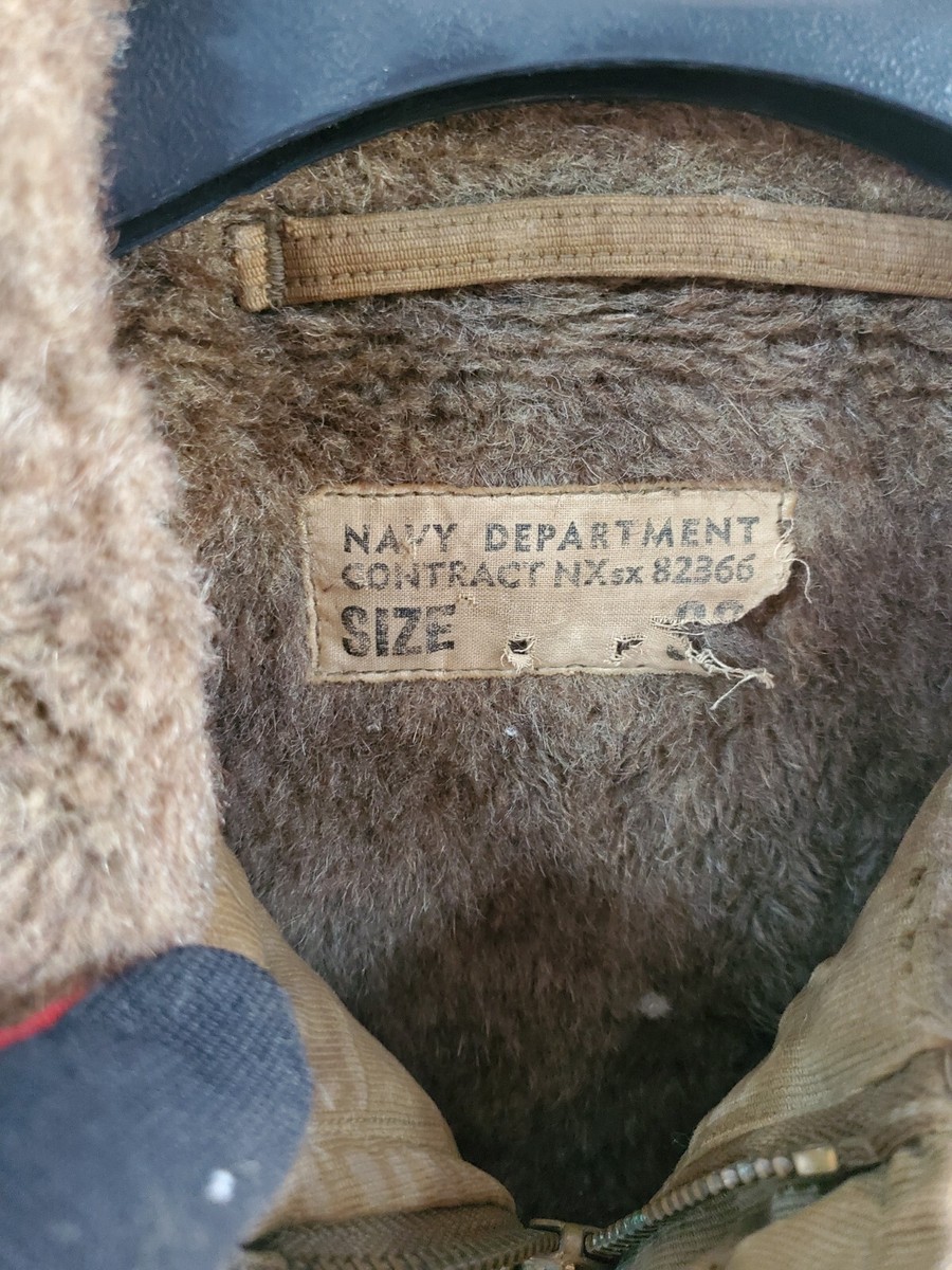 WWII USN US Navy N-1 Deck Jacket Sz.38 USS REDFISH SS 395 WWII USN US Navy N-1 Deck Jacket Sz.38 USS REDFISH SS 395