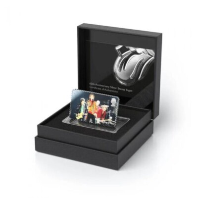 Beautiful The Rolling Stones UK Royal Mail Silver Stamp Limited Edition of 1.962