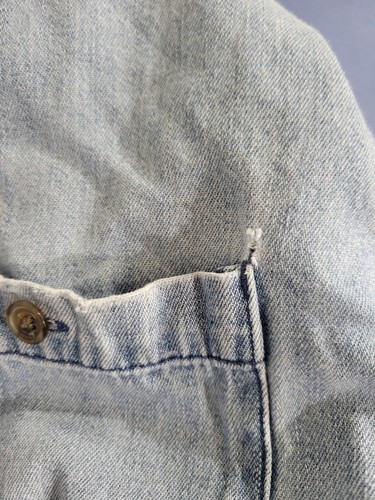 Cabela's Demin Long Sleeve Button Shirt Large- Flaws - Picture 11 of 11