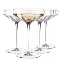 Krosno GläSer FüR Champagne Prosecco Sektschalen | Set 4 | 150 Ml | HäNdewaschen