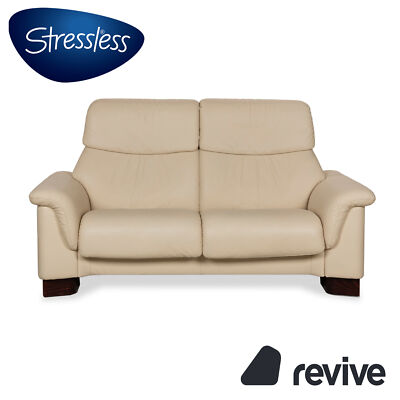 Stressless Paradise Leather Two-Seater Beige Manual Function