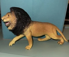 Ankyo Large Collectible Safari Style Lion PVC Hard Plastic Toy