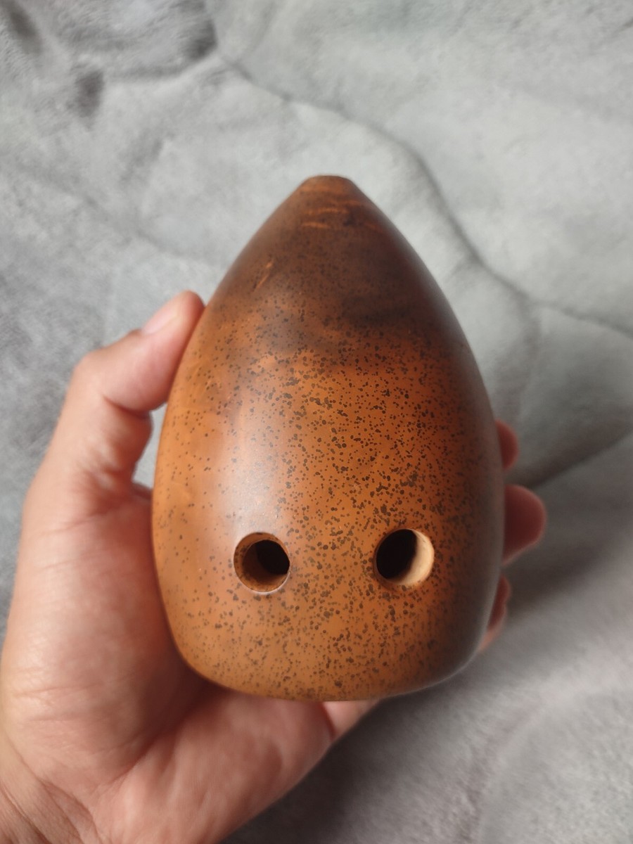 【希少・正規品】中国伝統楽器 塤（シュン） 云新楽器製 G調 8孔 蓮彫刻 Xun Instrument 专业演奏级埙 著名专业埙制作师出品 中国最古老乐器