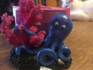 Top Fin Decor Ornament Octopus W Coral 737257693616 Ebay