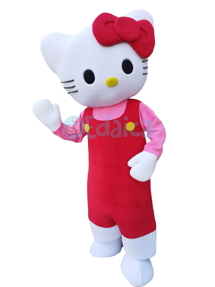 Abito Hello Kitty Per Ragazze, Vestito Gonna Top, Rosa E Nero, Cotone 100%, Estate/Matrimonio - Foto 4