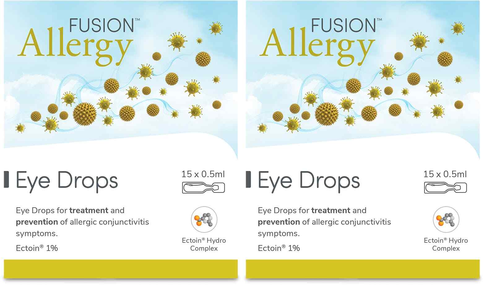 Fusion Allergy Eye Drops 15 x 0.5ml ampoules hayfever relief *BBE 01/2027* #H - Image 8