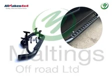 Allmakes 4x4 90 side steps fire and ice style tubular steps black lr008379