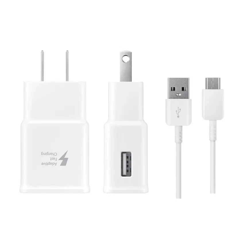 Cargador de pared rápido original Samsung Galaxy S8 S9 Plus Note 8+ y cable USB tipo C Foto 4 de 4