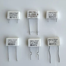 2/10pcs FUKUSHIMA Japan Metal Plate Non-inductive Cement Resistors 2W 0.01R-1R