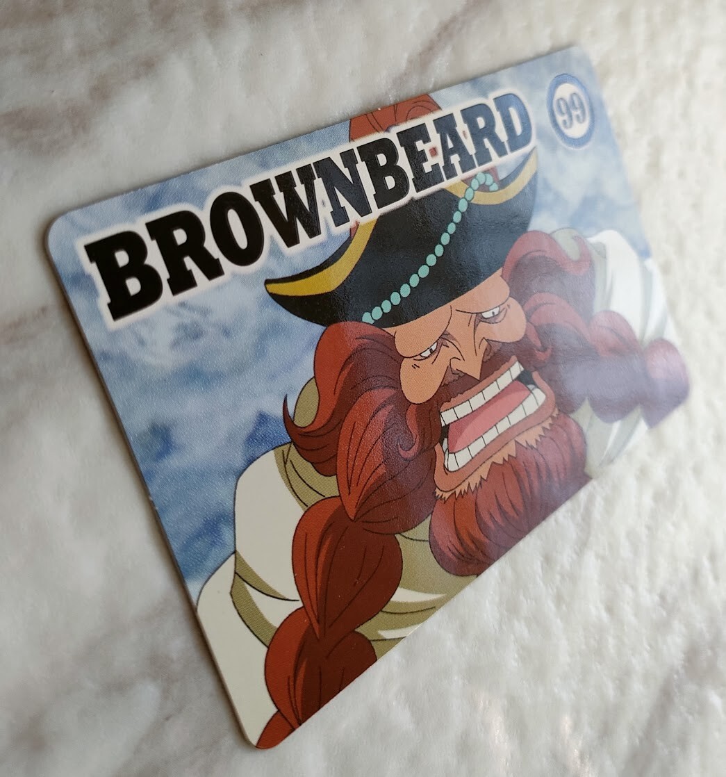 Brownbeard 99 ONE PIECE gum card Top Seika From Japan With