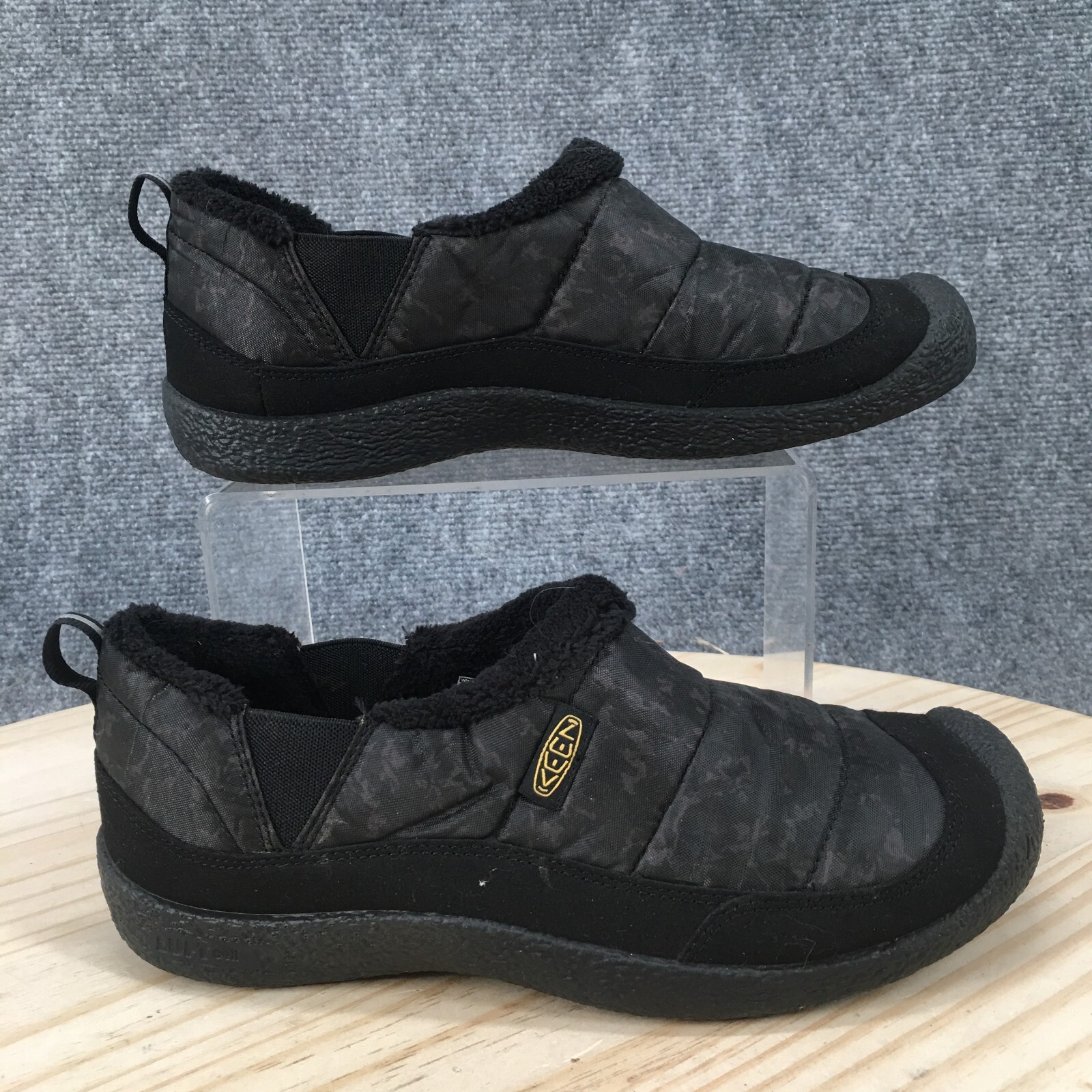 Scarpe Keen Uomo 6 Mocassini Howser II Slip On Comfort Nero Tessuto Ecopelliccia Casual