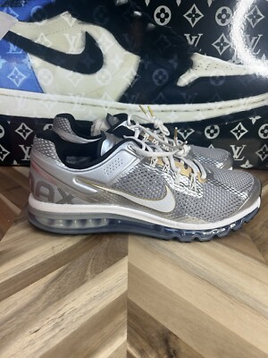 Nike Air Max 2013 Men's Size 14 Silver Metallic Air Bubble HJ7901