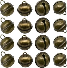 Maydahui 20 PCS Vintage Jingle Bell 1 Inches Antique Decorative Tone Copper Bell