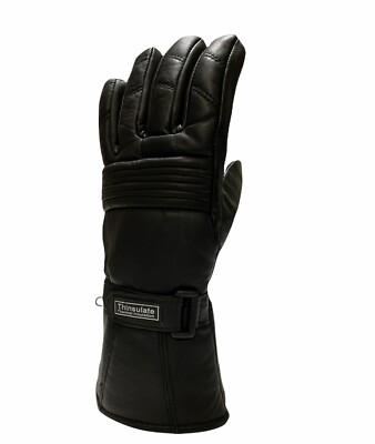 Motorcycle leather Premium gloves Winter Biker Sheep Gauntlet