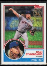 2018 Topps Silver Pack 1983 Design Chrome Series 1 Noah Syndergaard #17