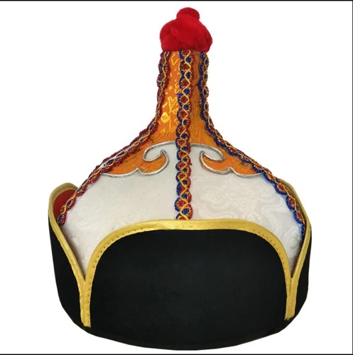Men's Mongolian Hats Adult Men's Hats Mongolian Stage Performance Dance Hat Gift - Picture 8 of 11