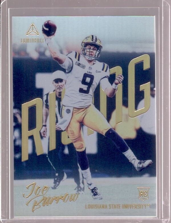 JOE BURROW 2020 Panini Luminance Rising SSP Insert #R1 Rookie SP RC