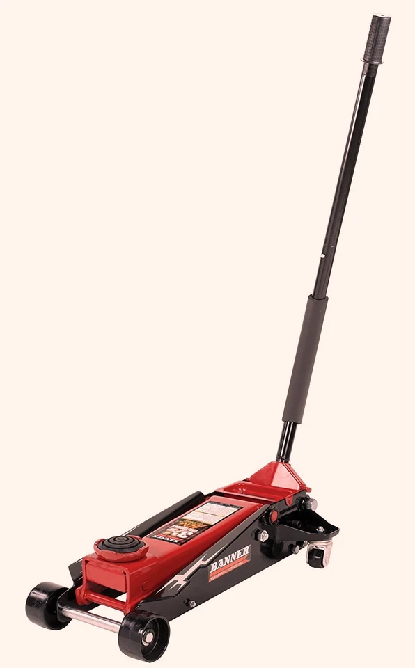 Herramienta de acero con gato de piso para vehículos pesados servicio de elevación rápida negro/rojo capacidad de 3,5 toneladas Foto 2 de 4