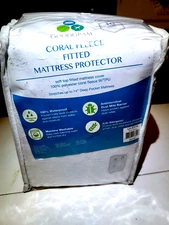 Goodgram Fleece Queen Size Deep Pocket Mattress Cover/Protector New