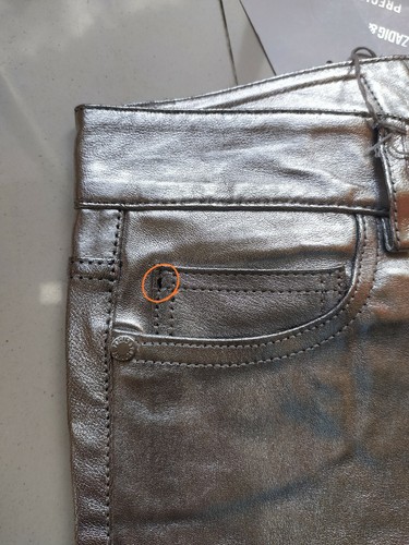 Pantalon argent liquidation Zadig & Voltaire Phlame 998 $ LIVRAISON DANS LE MONDE ENTIER