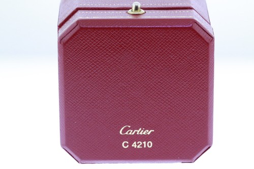 Auténtico Anillo Cartier Doble C En Oro Blanco 18k Con Diamantes Talla 7 - Imagen 20 de 24