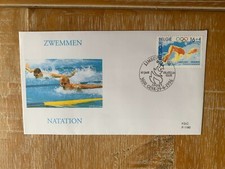 BELGIUM BELGIE 1996 FDC SPORTS SWIMMING 