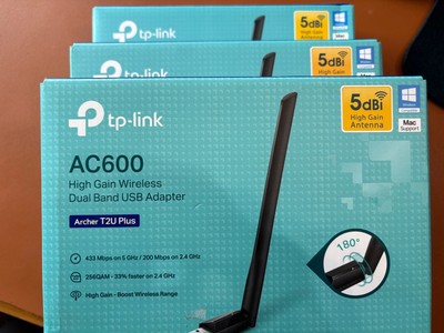 Lot of 3x  / TP-Link AC600 USB WiFi Adapter for PC (Archer T2U Plus)