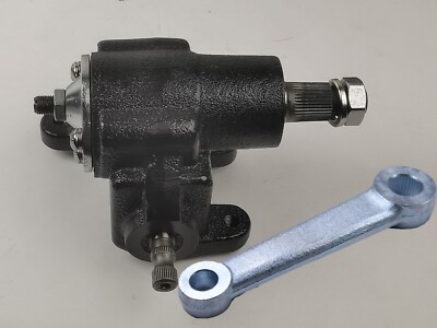Vega Manual Steering Gear Box with Pitman Arm Kit For Ford Chevy Street Rat Rod