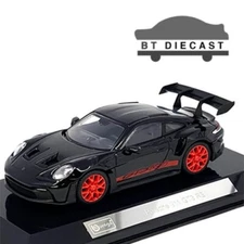 BBURAGO RACE SERIES PORSCHE 911 GT3 RS 1/43 with ACRYLIC CASE BLACK 38313