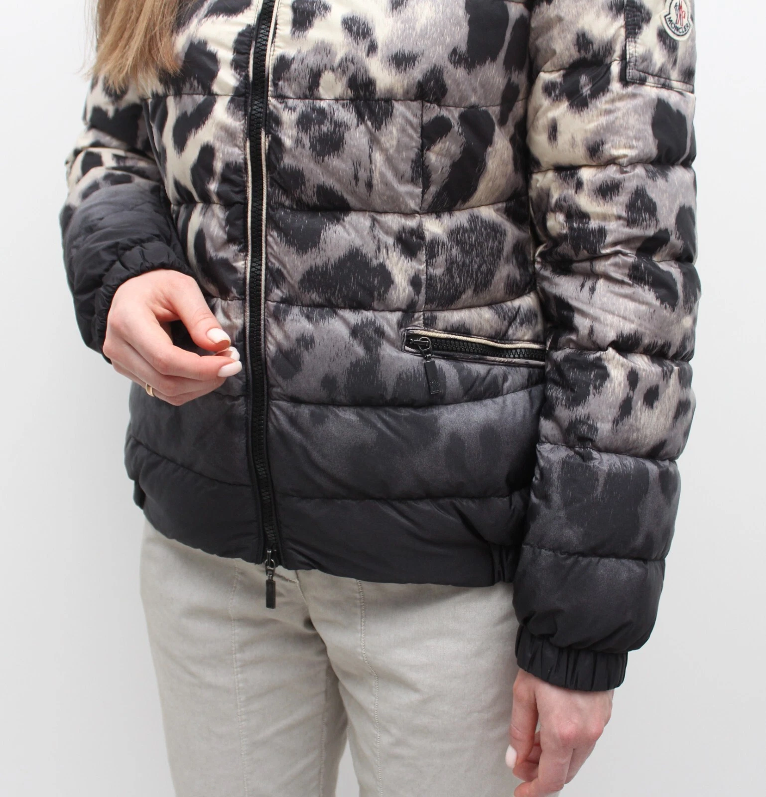 Autentico cappotto giacca piumino trapuntato donna MONCLER Saby RARO taglia 2 ~S