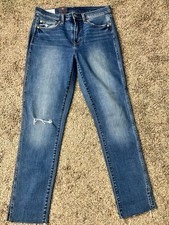 Gap Women's Mid-Rise Stretch Denim Jeans 29/8 Slim Fit NWT Dark Wash