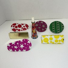New Year's Eve Lot Of Mixed 7 Vintage Tin Noise Makers Litho Metal Toy USA