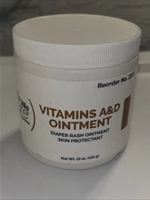 We Care by Dynarex Vitamins A&D Ointment 15 Oz Diaper Rash Skin Protectant#1157