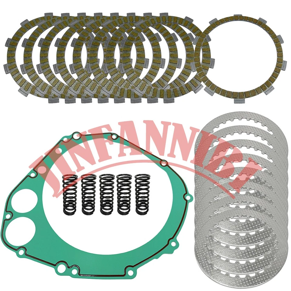Clutch Friction Plates Gasket Kit for Suzuki GSXR600 GSX-R600 GSXR600Z 2001-2005 Foto 2 de 4