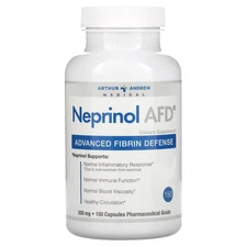 2 X Arthur Andrew Medical, Neprinol AFD, Advanced Fibrin Defense, 500 mg, 150 Ca