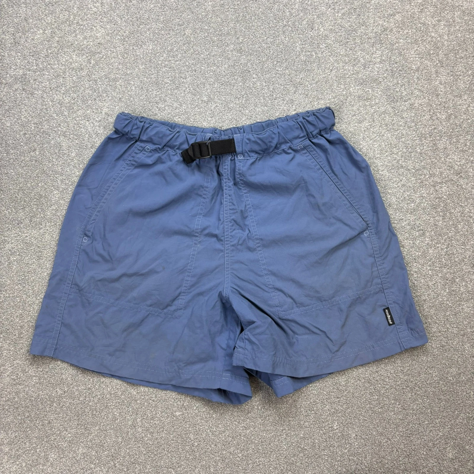 Patagonia Shorts Womens Small Blue 5" Inseam Go II Hiking Trail Outdoors Lady*