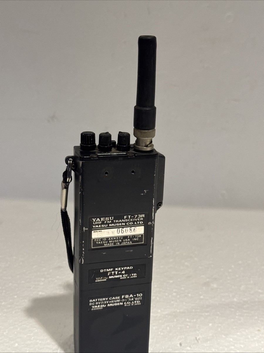 Yaesu FT-73R UHF FM Transceiver w/ FTT-4 DTMF Keypad Untested | eBay