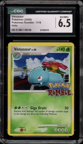 Pokemon Venusaur Rumble Holo #1 CGC 6.5