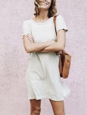 Jungmaven T-shirt Dress Size M mint Green Hemp + Organic Cotton Made In The USA